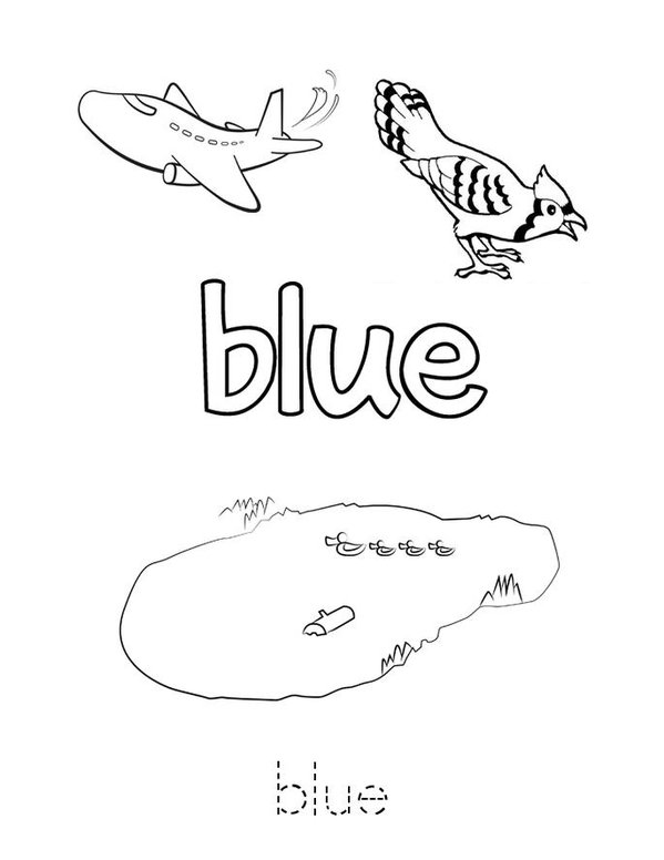 I can spell blue! Mini Book - Sheet 3