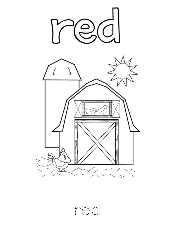 I can spell red! Mini Book - Sheet 3