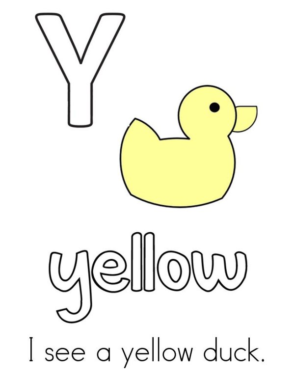I can spell yellow! Mini Book - Sheet 2