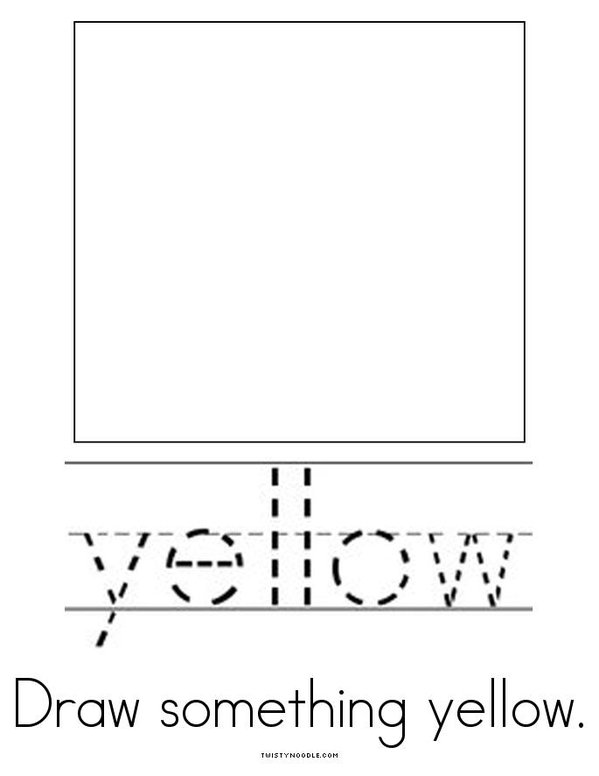 I can spell yellow! Mini Book - Sheet 4