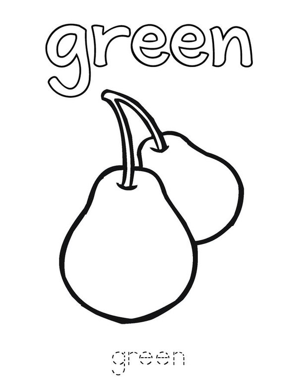 I can spell green! Mini Book - Sheet 3