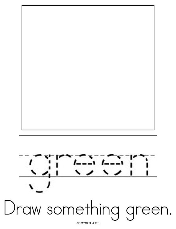 I can spell green! Mini Book - Sheet 4