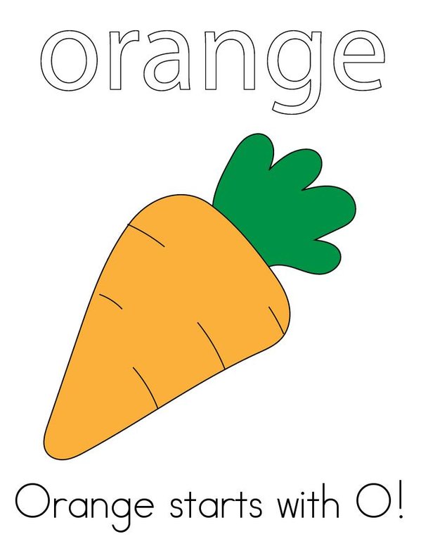 I can spell orange! Mini Book - Sheet 1