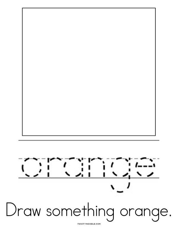 I can spell orange! Mini Book - Sheet 4