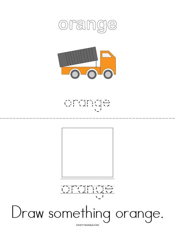I can spell orange! Mini Book - Sheet 2