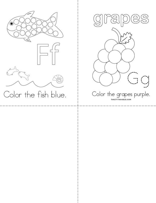 Color Activity Book Mini Book - Sheet 2