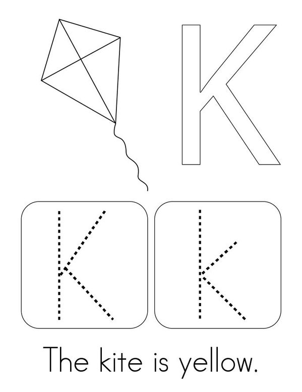 Letter K Words Mini Book - Sheet 3