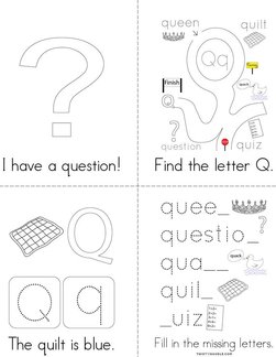 Letter Q Words Book