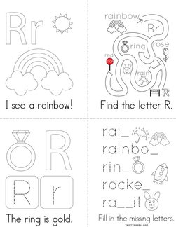 Letter R Words Book