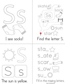Letter S Words Book