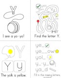 Letter Y Words Book