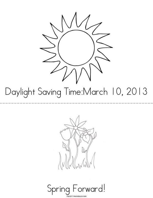 Daylight Saving Time Mini Book