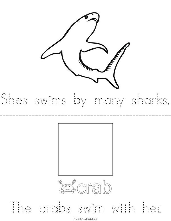 Aubree's Underwater Adventure Mini Book - Sheet 3