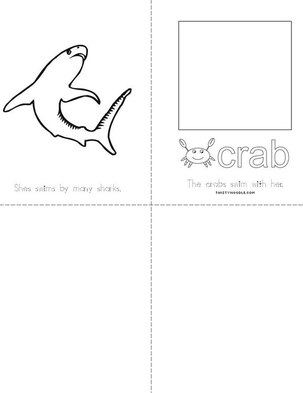 Aubree's Underwater Adventure Mini Book - Sheet 2