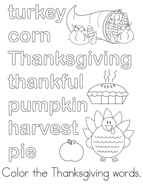 Thanksgiving Activity Mini Book - Sheet 2