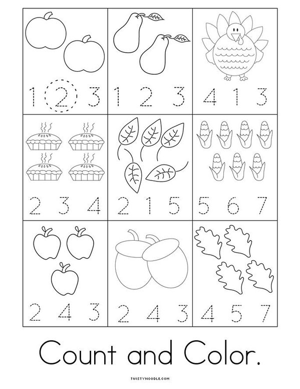 Thanksgiving Activity Mini Book - Sheet 4