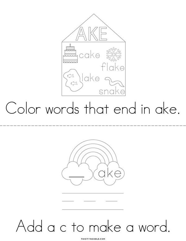 -AKE Family Mini Book - Sheet 2