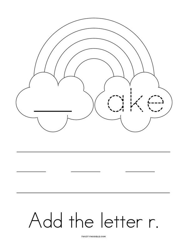 Add a letter- Make an AKE word Mini Book - Sheet 4