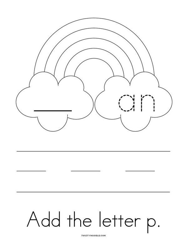 Add a letter- Make an AN word Mini Book - Sheet 4
