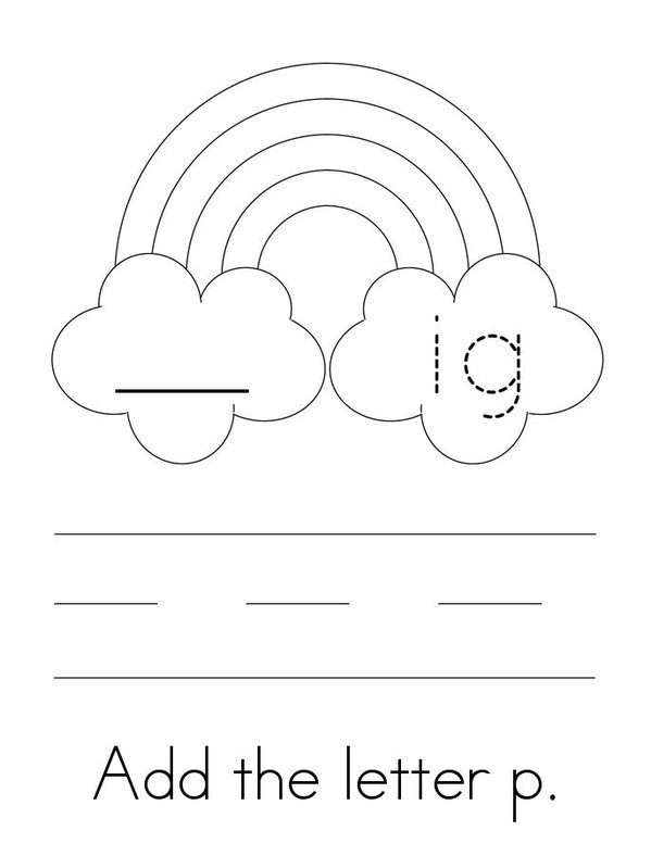 Add a letter- Make an IG word Mini Book - Sheet 1