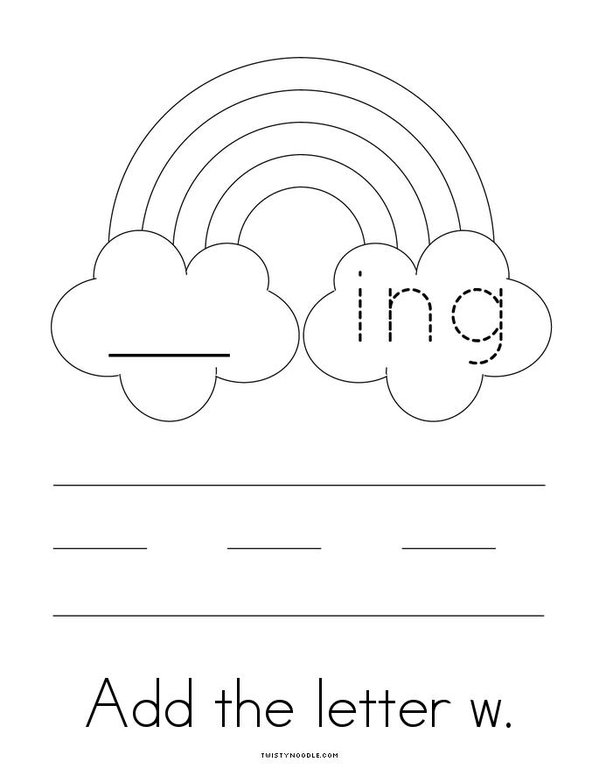 Add a letter- Make an ING word Mini Book - Sheet 4