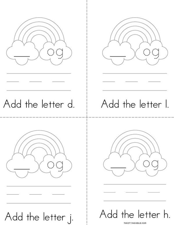Add a letter- Make an OG word Mini Book