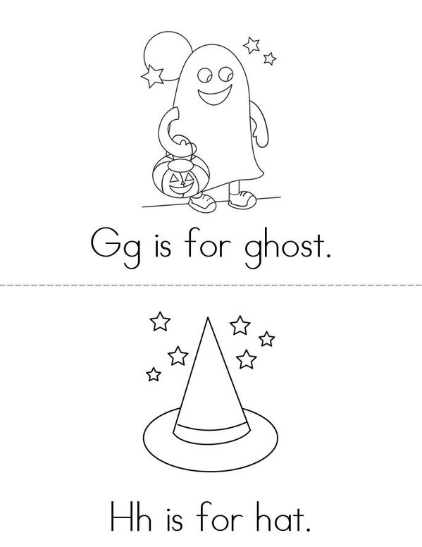 Halloween Mini Book - Sheet 2