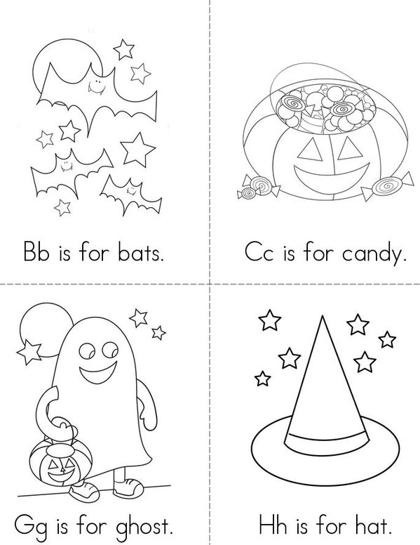 Halloween Mini Book - Sheet 1