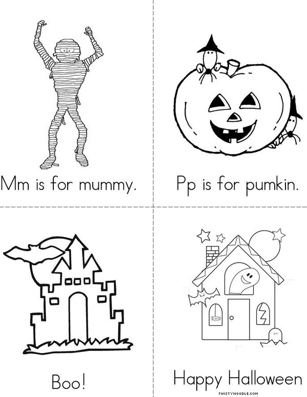 Halloween Mini Book - Sheet 2