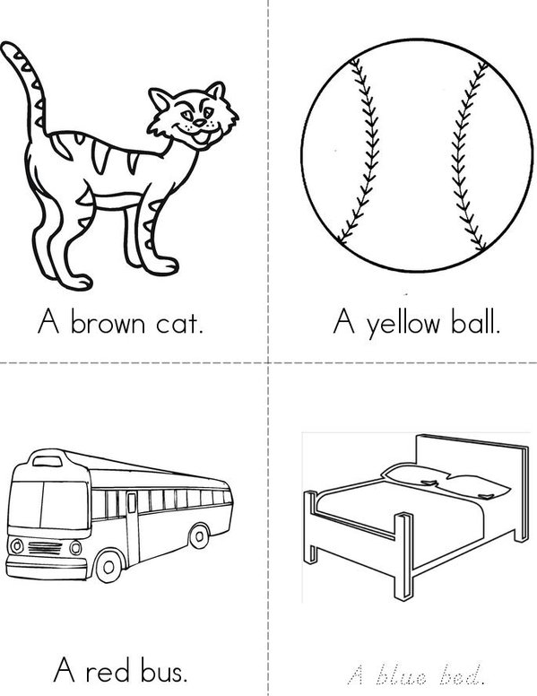 Sight Word A Mini Book - Sheet 1