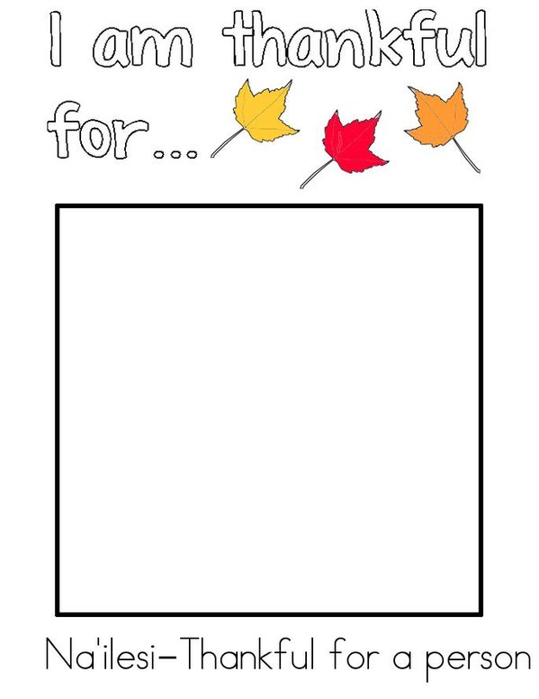 thanksgiving Mini Book - Sheet 3