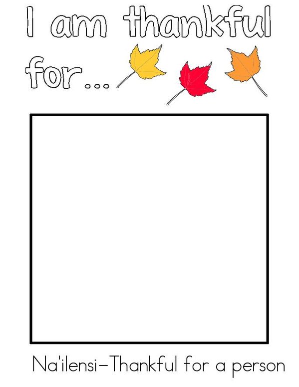 thanksgiving Mini Book - Sheet 3