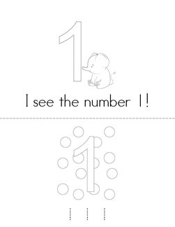 I see the number 1! Book