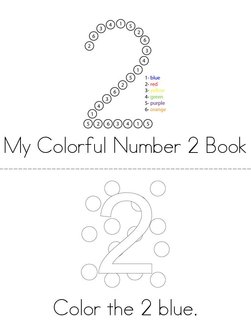 Colorful Number 2 Book