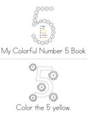 Colorful Number 5 Book