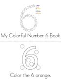 Colorful Number 6 Book