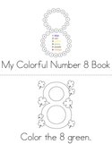 Colorful Number 8 Book