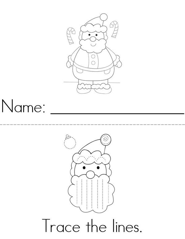 Santa Mini Book - Sheet 1