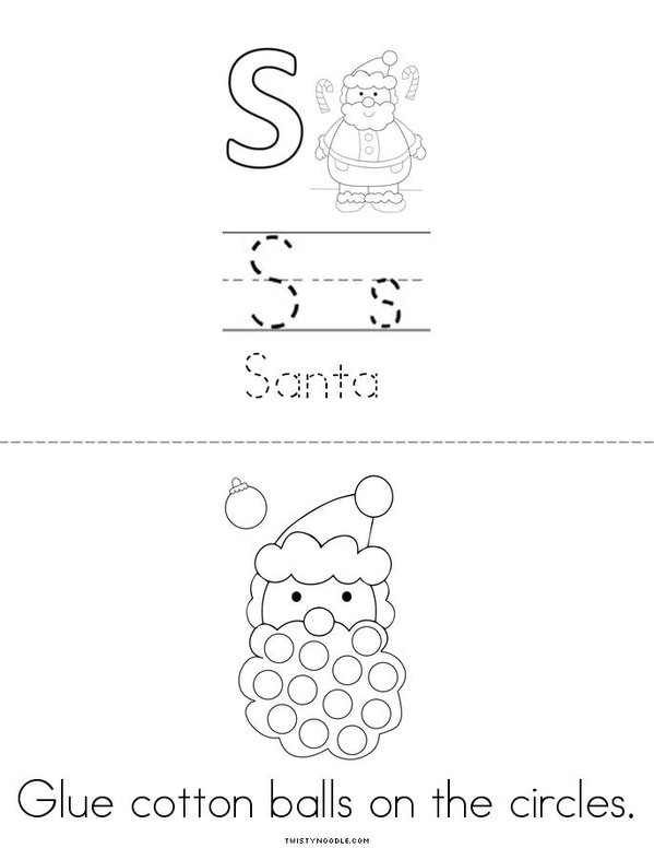 Santa Mini Book - Sheet 2