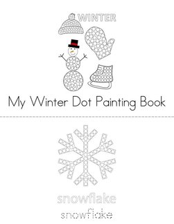 Winter Dot Painting Book