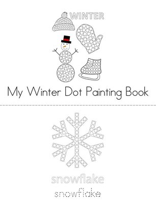 Winter Dot Painting Book