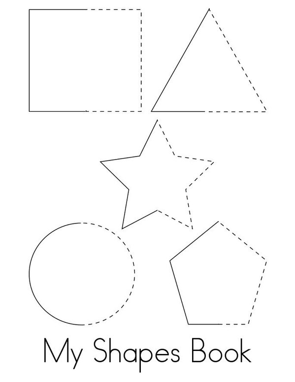 Shape Dot to Dot Mini Book - Sheet 1