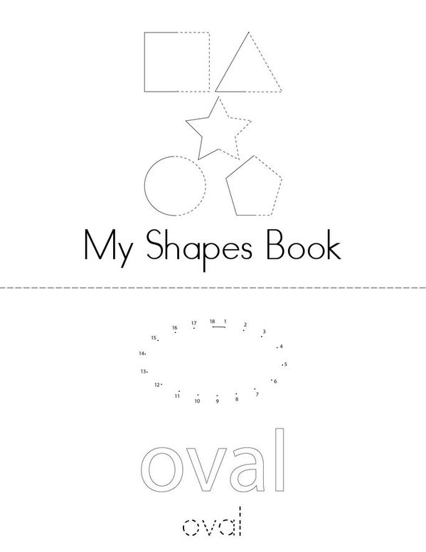 Shape Dot to Dot Mini Book - Sheet 1