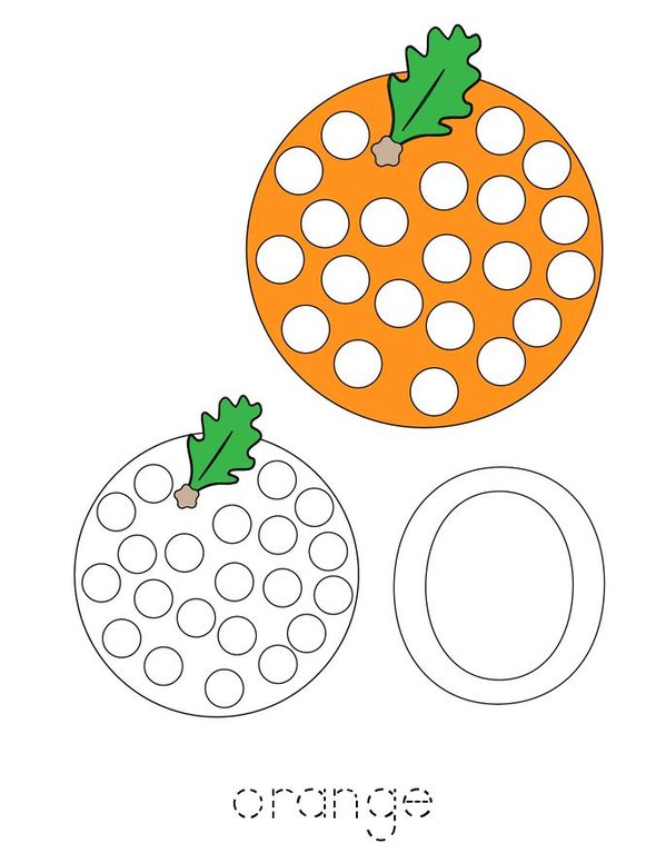 Fruit Dot Painting Mini Book - Sheet 4