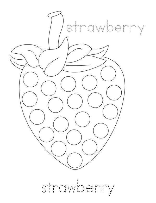 Fruit Dot Painting Mini Book - Sheet 5