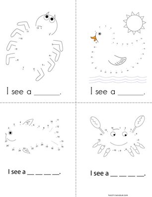 Animal Dot to Dot Book