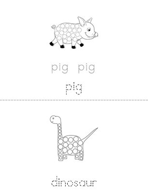 Animal Dot Painting Book