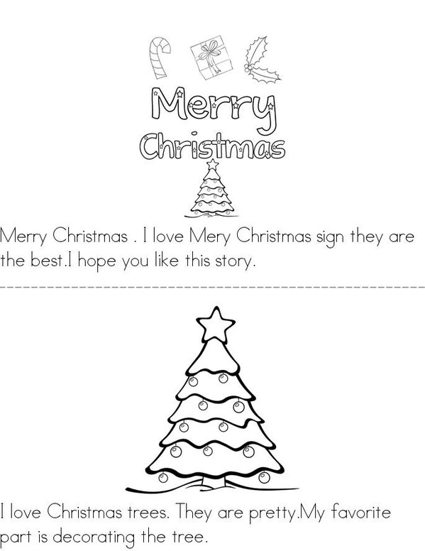 Santa's Book Mini Book - Sheet 1