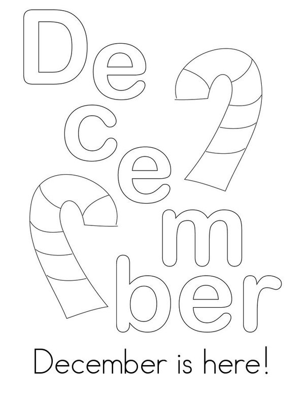 My December Activity Book Mini Book - Sheet 1