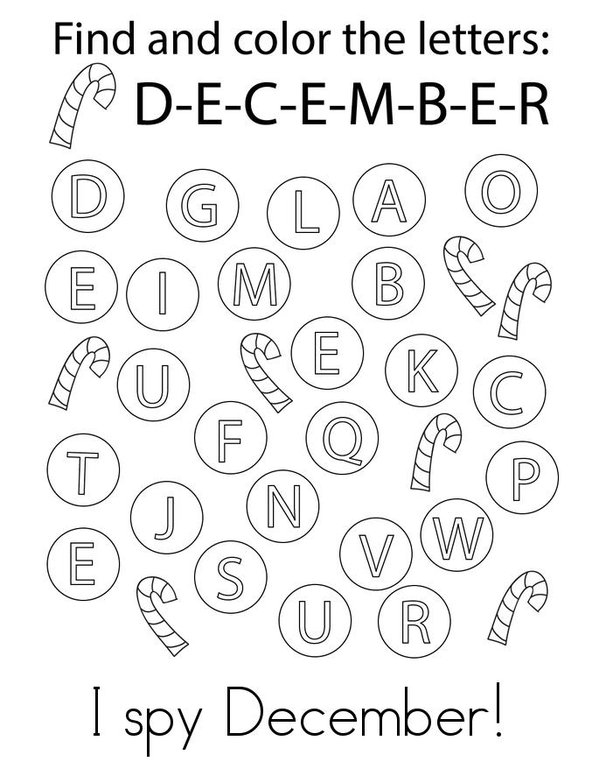 My December Activity Book Mini Book - Sheet 2